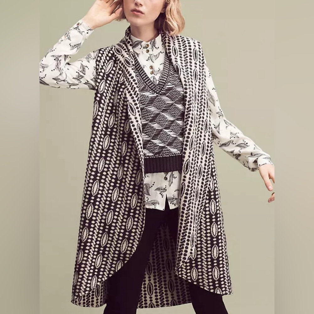 NEW Moth Draped Sweater Vest XS